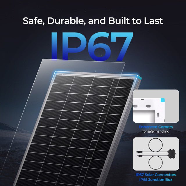 Renogy 16BB N-Type 175 Watt 12V Monocrystalline Solar Panel