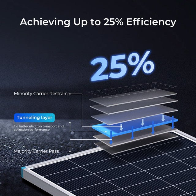 Renogy 16BB N-Type 200 Watt 24V Monocrystalline Solar Panel
