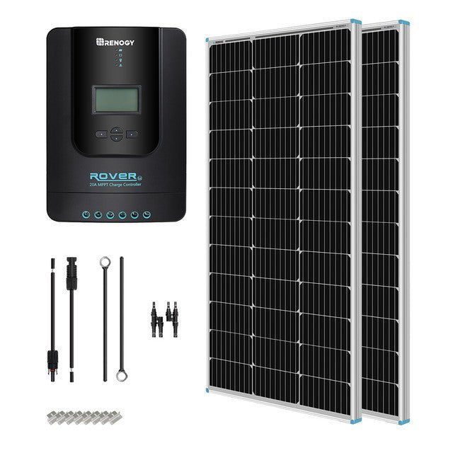 Renogy 200W 12V Solar Starter Kit w/ 20A MPPT Charge Controller