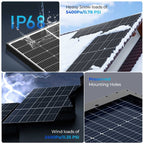 Renogy Bifacial 320 Watt Monocrystalline Solar Panels