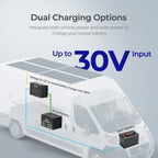 Renogy DCC30S 12V 30A Dual Input DC-DC On-Board Battery Charger with MPPT + Bluetooth Module