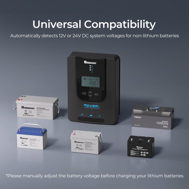 Renogy Rover Li 20 Amp MPPT Solar Charge Controller with Bluetooth Module