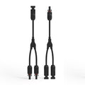 Renogy Solar Connectors Y Branch Parallel Adapter Cable MMF+FFM Pair