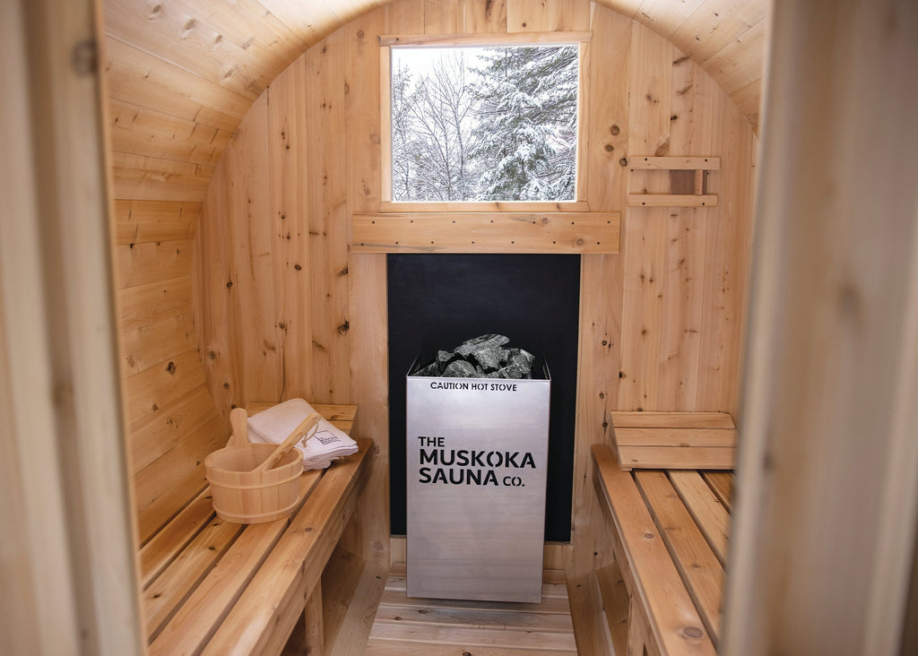 Premium 7'x 10' Barrel Sauna With 3' Change Room