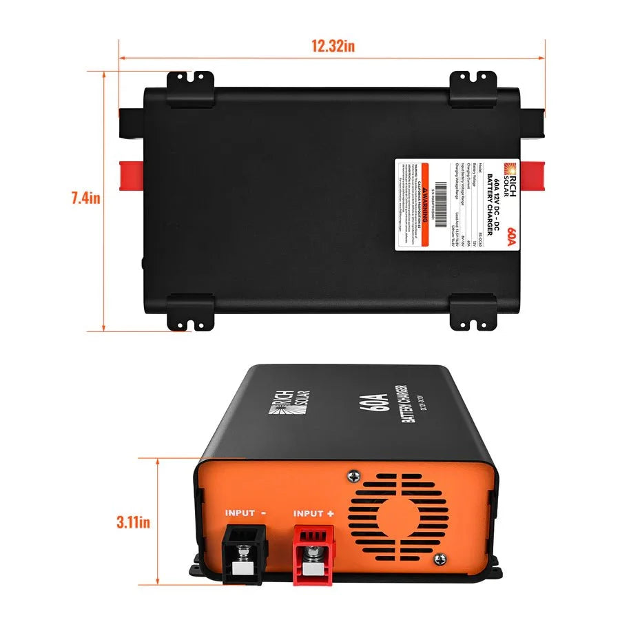 Rich Solar 12V 60A DC-DC Battery Charger