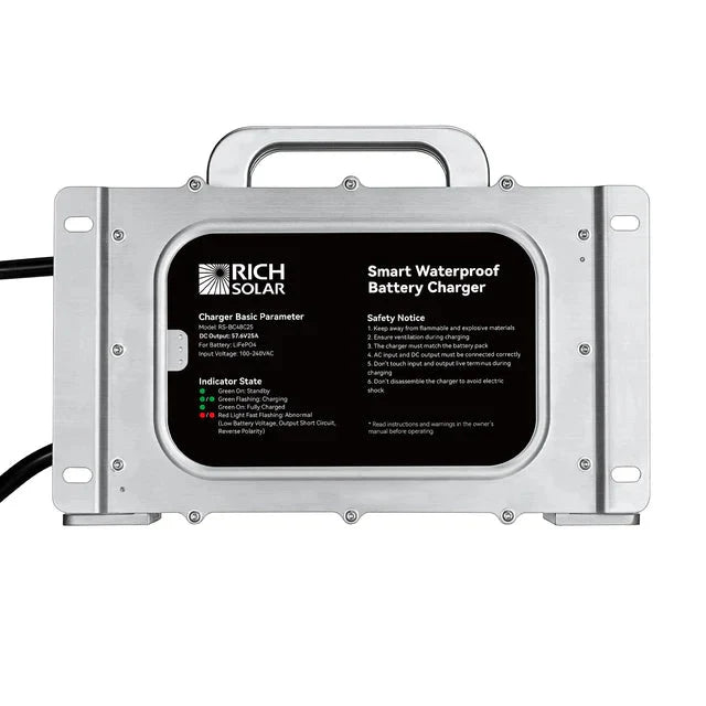 Rich Solar 48V (57.6V) Waterproof LiFePO4 Charger