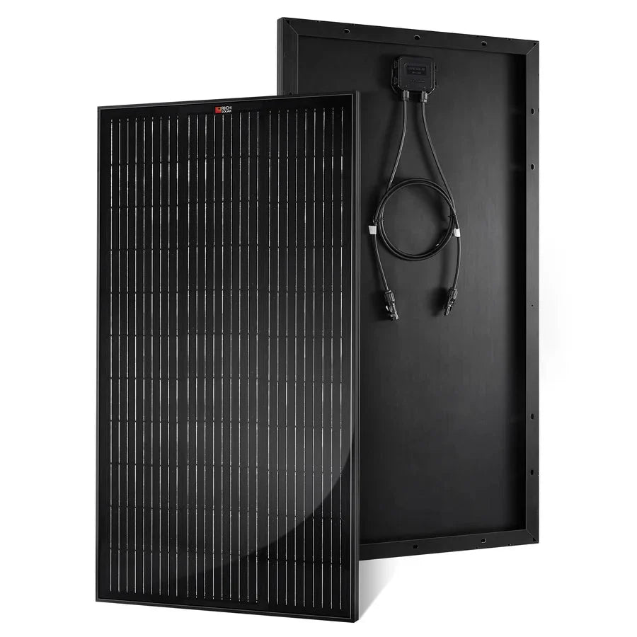Rich Solar MEGA 100 Watt ONYX Black Monocrystalline Solar Panel