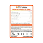 Rich Solar MEGA 100 Watt Slim Monocrystalline Solar Panel