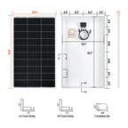 Rich Solar MEGA 150 Watt Monocrystalline Solar Panel