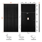 Rich Solar MEGA 250 PRO ONYX 250 Watt Monocrystalline Solar Panel UL Certified Black