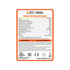 Rich Solar MEGA 250 Watt Monocrystalline Solar Panel UL Certified