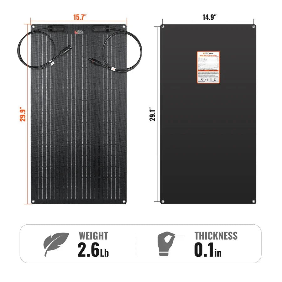 Rich Solar MEGA 50 FLEX 50W 12V Flexible Solar Panel