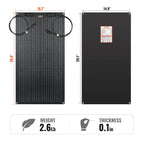 Rich Solar MEGA 50 FLEX 50W 12V Flexible Solar Panel