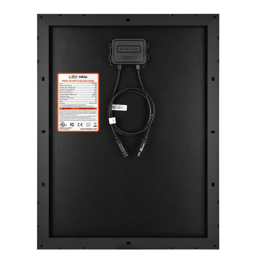 Rich Solar MEGA 50 ONYX 50 Watt Solar Panel