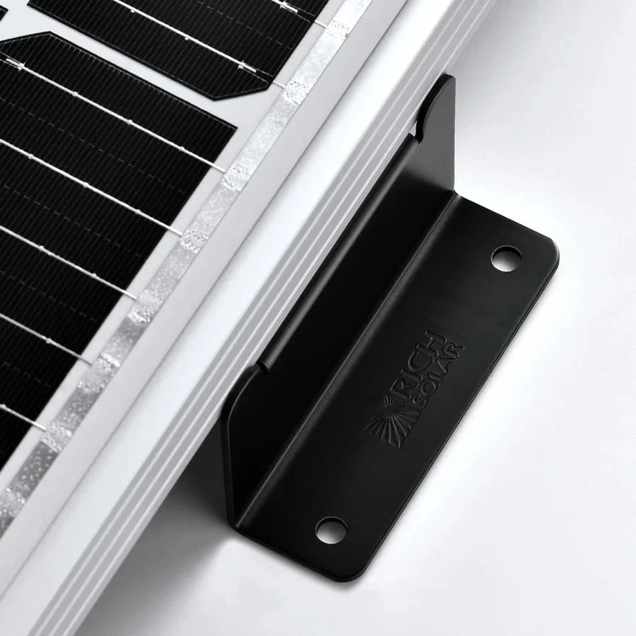 Rich Solar Mounting Hardware Z Brackets With Screws - Set of 4