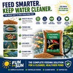 Aquacadabra Fun in the Sun Pond Feeding Bundle – Premium Pellets & Floating Feeding Ring