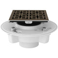 Open Box - Rohl SDPVC2-3-3142EB 3" PVC Shower Drain Body Kit with Weave Cover