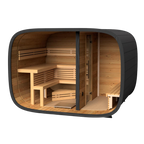 Leil Round Cube Double Sauna