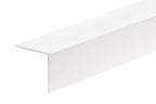1m & 2.48m Length – White PVC Corner Angle Trim 90° Plastic Equal & Unequal Edge Protector