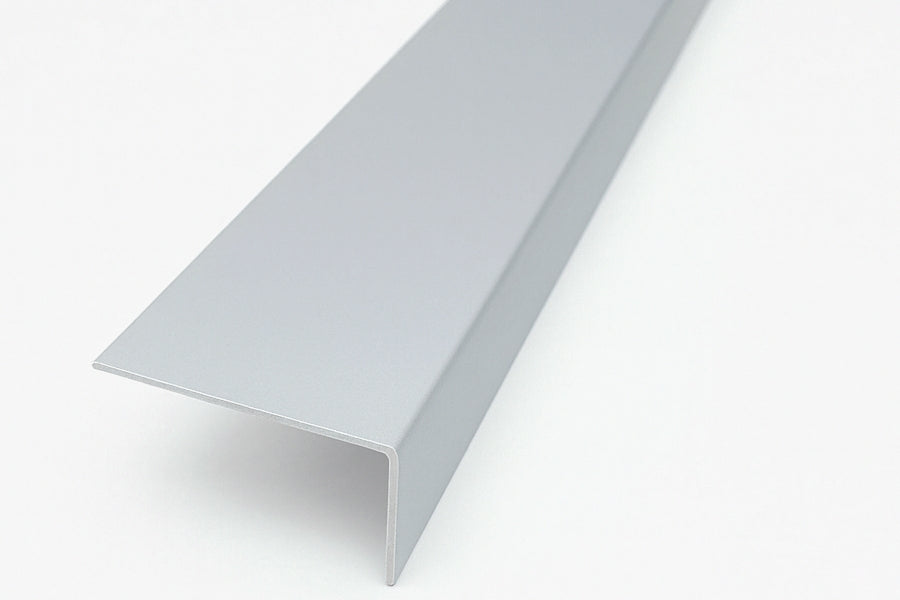 1m & 2.48m Length – Light Grey PVC Corner Angle Trim 90° Plastic Equal & Unequal Edge Protector