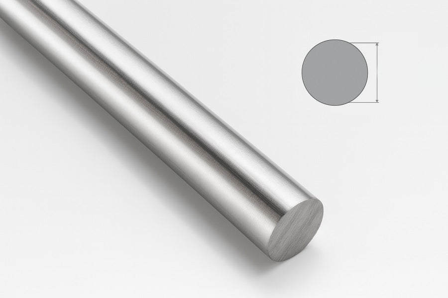 Stainless Steel Round Bar 304 1 M Length Solid Metal Rod Various Diameters