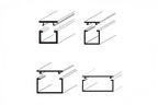 Mini Cable Trunking White -1m & 2.44m Length-  PVC Self-Adhesive Wire Conduit Plastic Cover