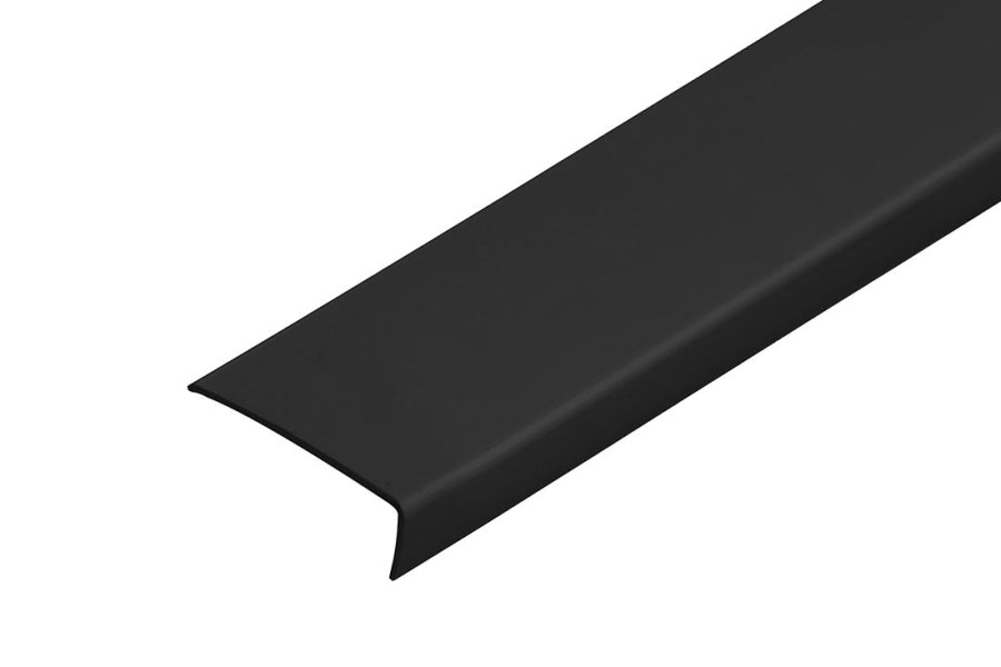 1m & 2.48m Length – Black PVC Corner Angle Trim 90° Plastic Equal & Unequal Edge Protector