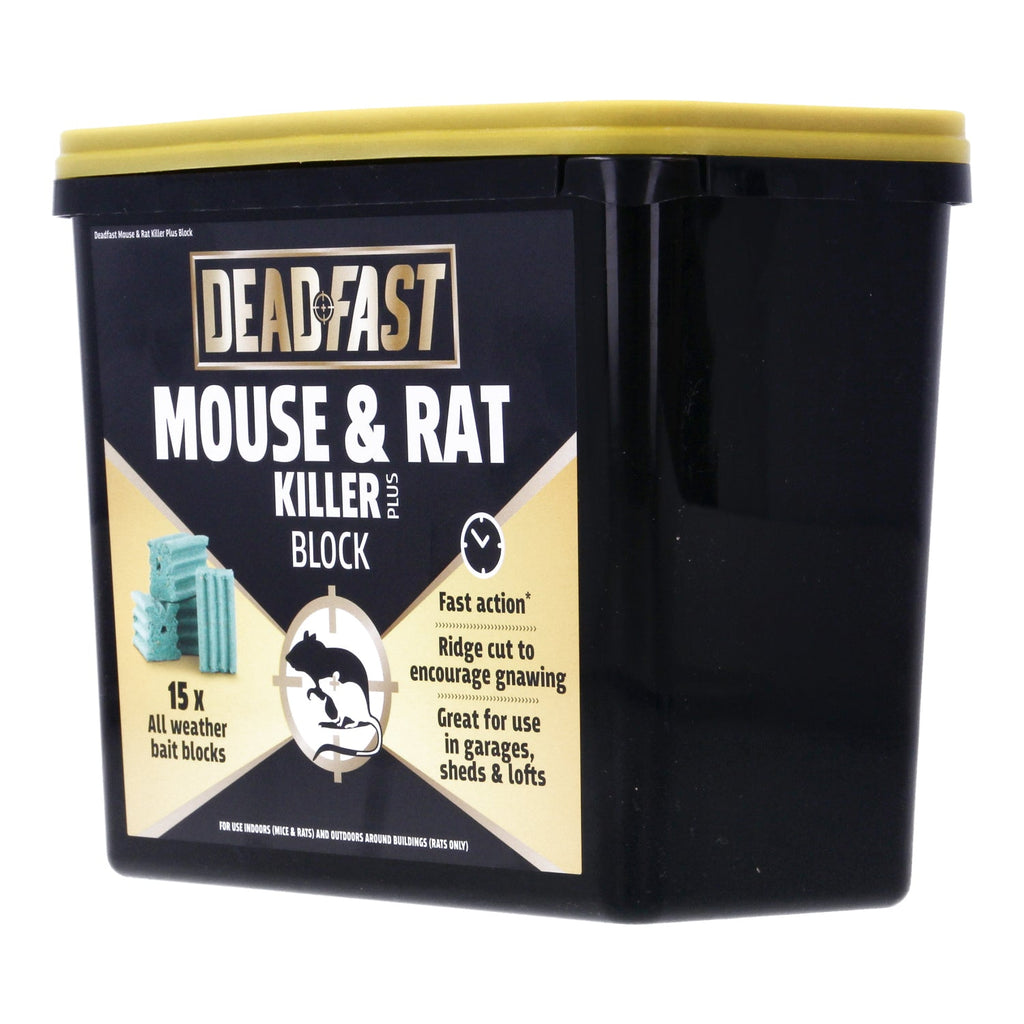 Deadfast Mouse and Rat Killer Plus 15 Block 300g