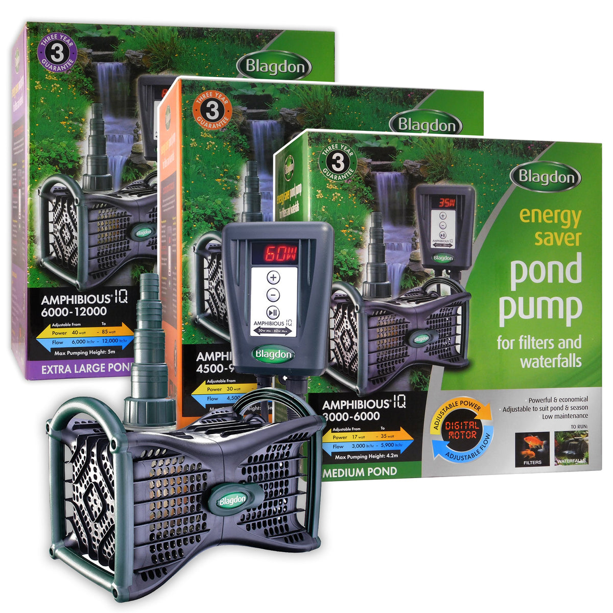 Blagdon AmphibiousIQ Adjustable Flow Pond Pump