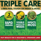 Aftercut Triple Care Lawn Feed: Weed & Moss Tough, Herbicide-Free