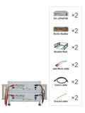 RUiXU Battery Optional Installation Method - Bracket Rack - Flexibility & Stackable - Off Grid Stores