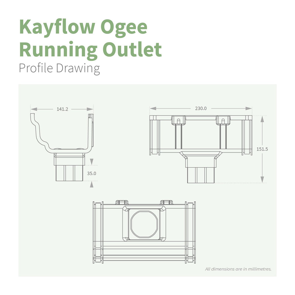 Kayflow Ogee 120mm Gutter Parts