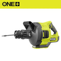 Open Box -  Ryobi ONE+ 18V Cordless Drain Auger with 35 ft Cable, LED Light, Auto Feed/Retract, Cable Lock, Enclosed Drum (Tool Only)