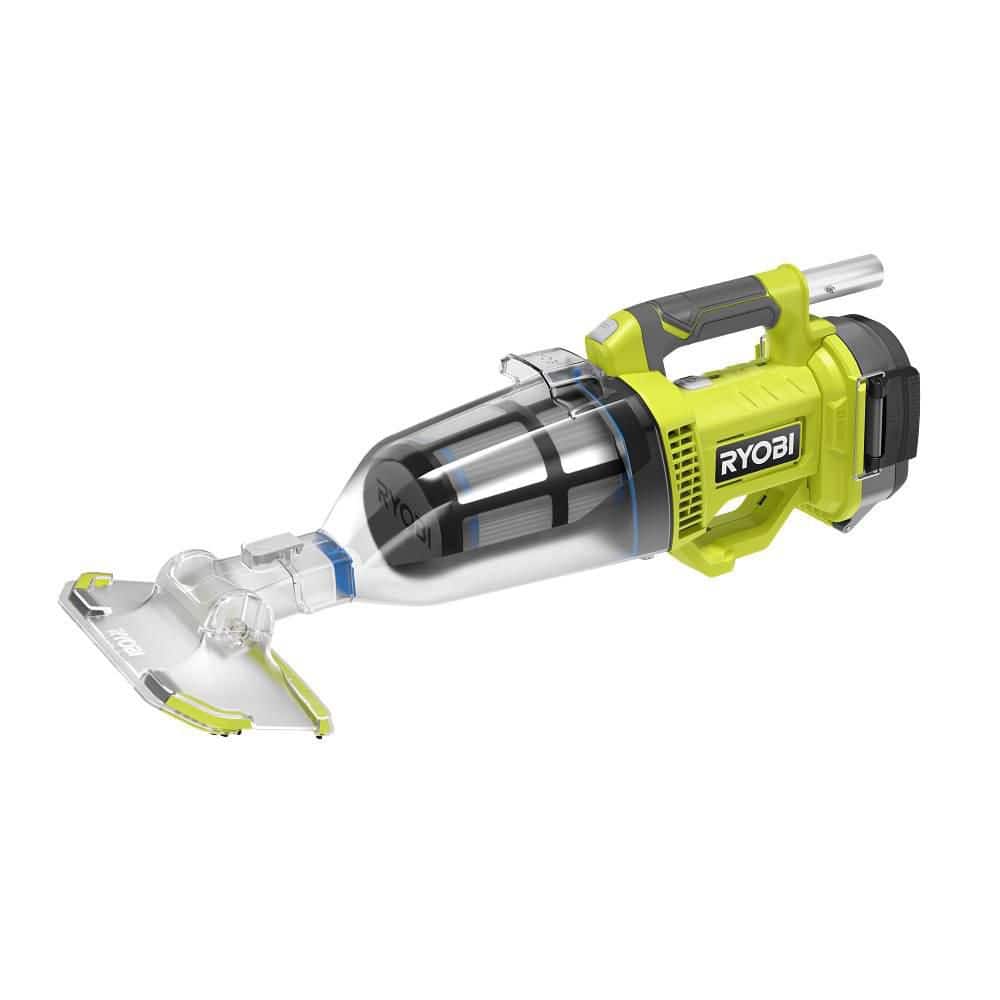 Open Box -  Ryobi ONE+ 18V Handheld Cordless Pool Vacuum Cleaner (Tool Only) with Floor Head