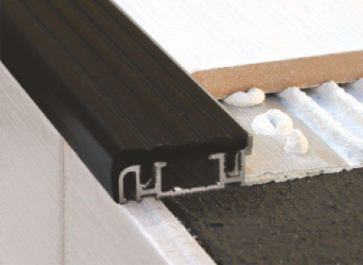 NIB Aluminium Stair Nosing – Anti-Slip Edge Trim for Tiles & Stone (10–12mm)