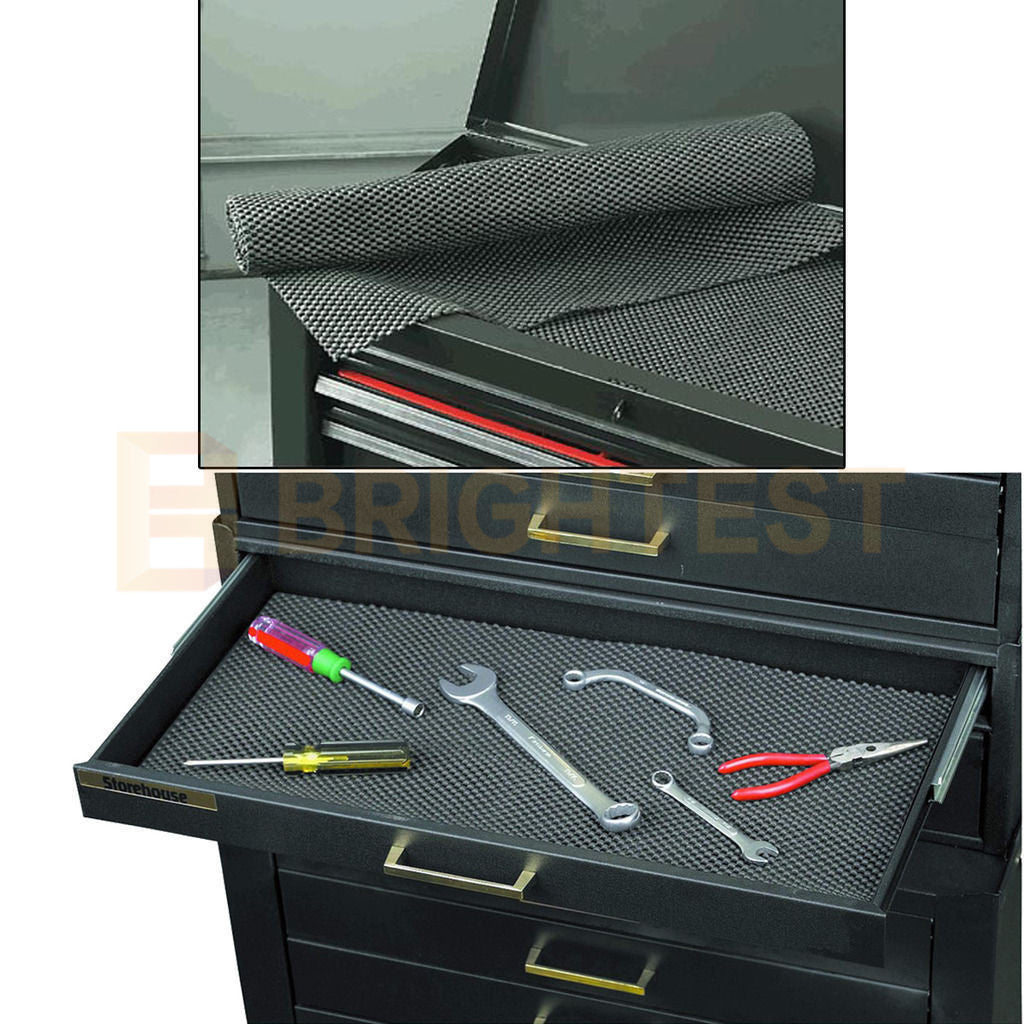 2pcs Anti Non Slip Drawer Liner Mat Grip Roll Matting Cabinet Kitchen 200x45cm
