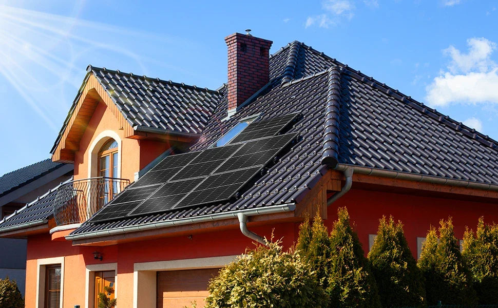 4 Pack 400W 12V TOPCon Monocrystalline Fixed Solar Panels – 1600W Bundle
