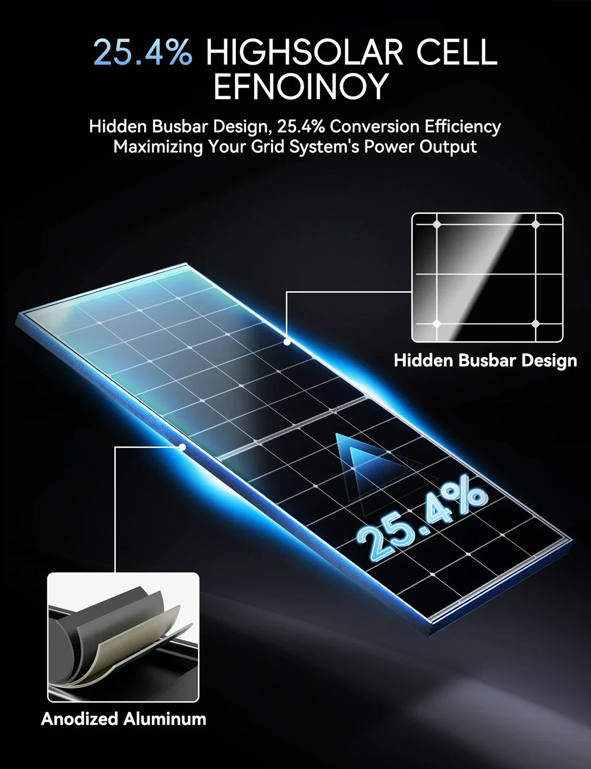 300W 12V StarPower Topcon Fixed Solar Panel Mono Caravan Camping RV