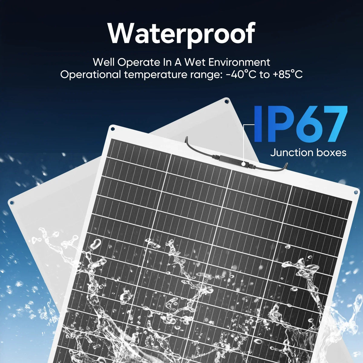 500W 12V Monocrystalline Flexible Solar Panel