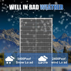 300W 12V Bifacial Fixed Shingled Solar Panel Caravan Camping RV