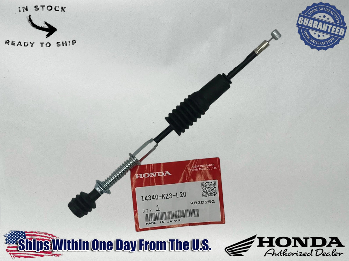 Honda OEM  Cylinder Exhaust Valve Front Cable 14340-KZ3-L20 -CRF250R CR250