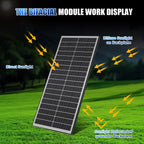 300W 12V Bifacial Fixed Shingled Solar Panel Caravan Camping RV