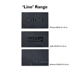 Eco-Friendly "Welcome/Hello" Door Mat - Grey