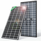 2 Pack 500W 12V Bifacial Shingled Fixed Solar Panels – 1000W Bundle
