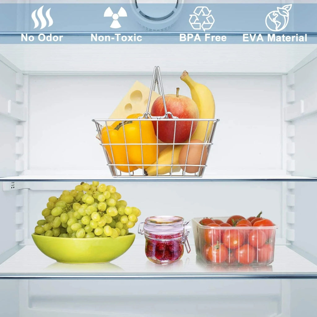 6PK Rolls Clear Anti Slip Liner Mat Non Slip Drawer Shelf Cabinet Fridge Protector