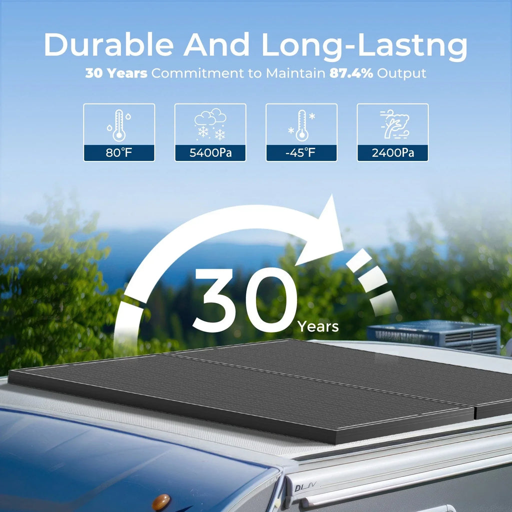 2 × 300W 12V Mono Shingled Fixed Solar Panels + 8-Pack Z-Type Mounting Brackets Bundle