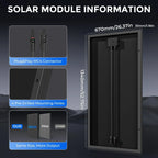 500W 12V Lithium Solar Kit + 135Ah LiFePO4 & Victron 50A MPPT
