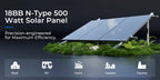 2x 500W 12V Mono Shingled Fixed Solar Panel Camping RV
