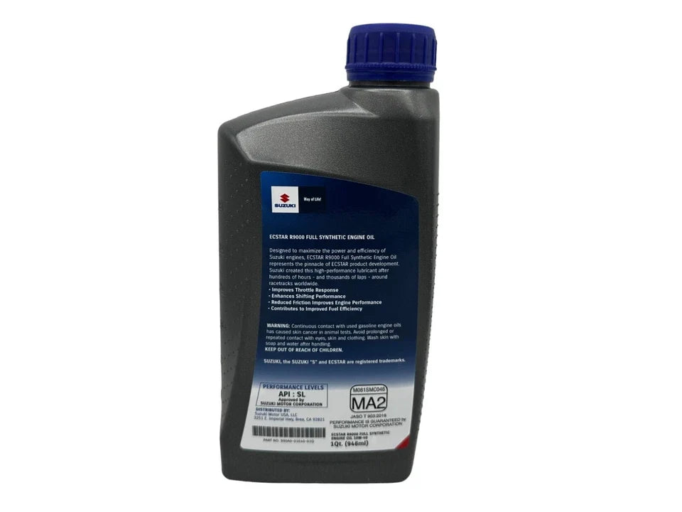 Suzuki Ecstar Full Synthetic Oil Change Kit for 2017-2025 GSX-S1000
