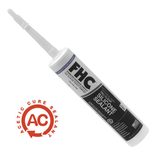 FHC TRU-Clear S1000C Series Silicone Sealant [10.1 Fl Oz. Cartridge] - S1000C